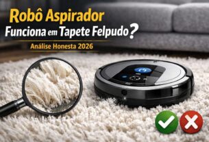 Robo Aspirador Funciona em Tapete Felpudo