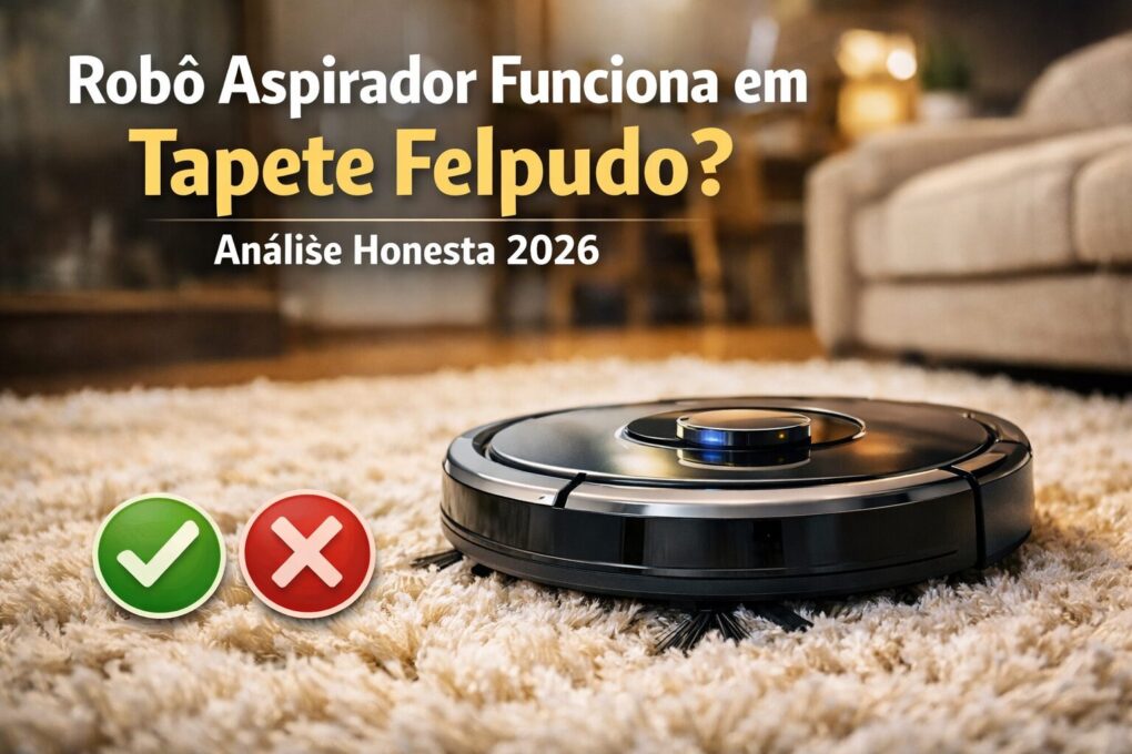 Robo Aspirador Funciona em Tapete Felpudo Analise Honesta 2026