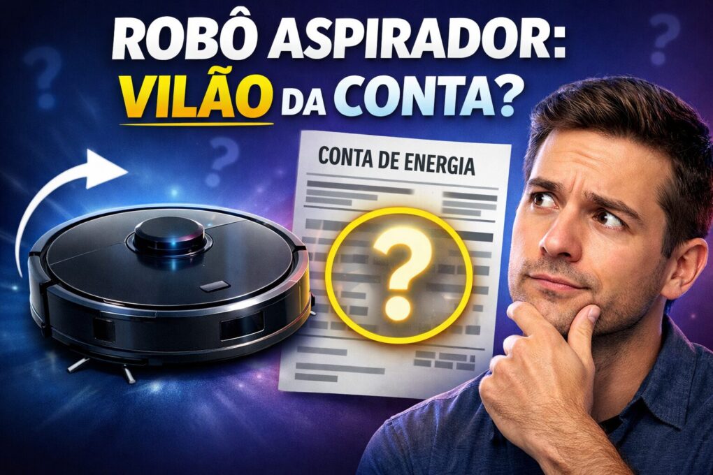 Robo aspirador consome muita energia