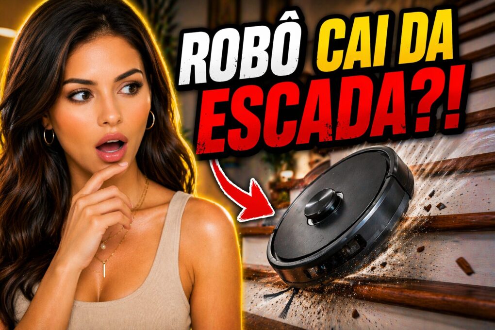 Robo Aspirador Cai da Escada 2