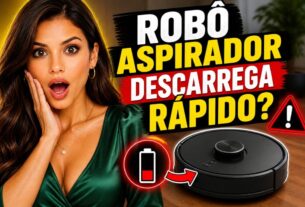 Robô Aspirador Descarrega Rápido