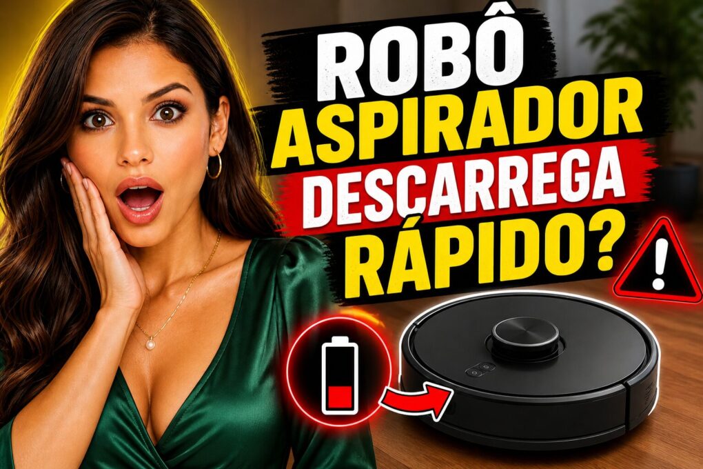 Robô Aspirador Descarrega Rápido